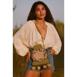 Vintage Designer Chista New York Crossbody Boho Purse Handbag